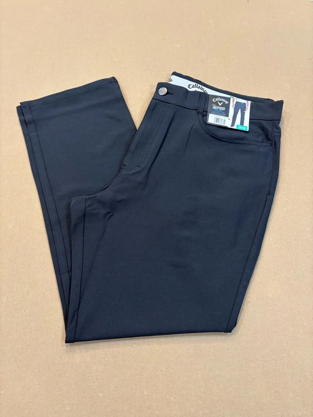 Callaway Men’s Performance Golf Pants Dark Grey Size 38x30 NWT